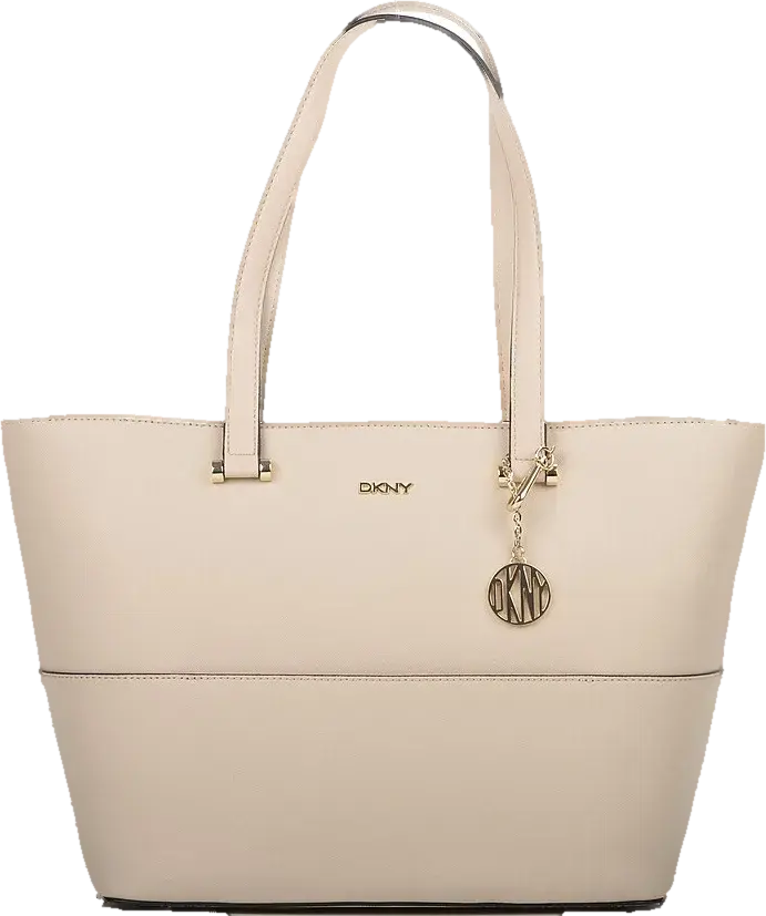East-West Pocket Shopper in Beige